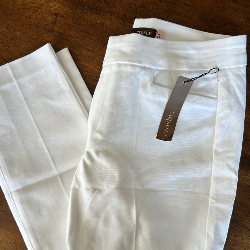 White Crosby pants